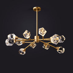 Aurelia Faceted Crystal Prisms Chandelier