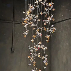 Crystal Flower Branch Chandelier