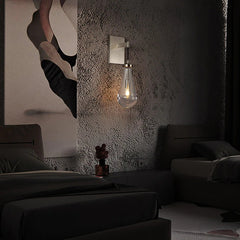 Raindrop Sconce Satin Nickel