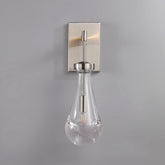 Raindrop Sconce Satin Nickel