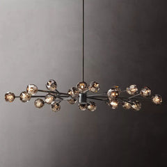 Belle De Crystal Ball Oval Chandelier 72