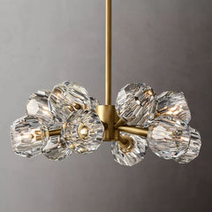 Belle De Crystal Ball Round Chandelier 24