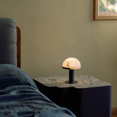 Alabaster Melange Desk Lamp
