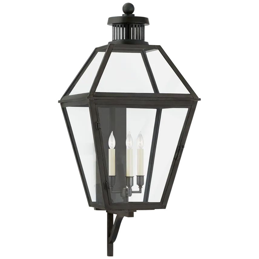 Felix Large Bracketed Ted Lantern Wall Sconce Outdoor