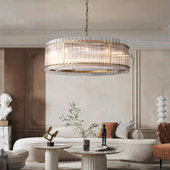 Marcia Glass Round Chandelier D48