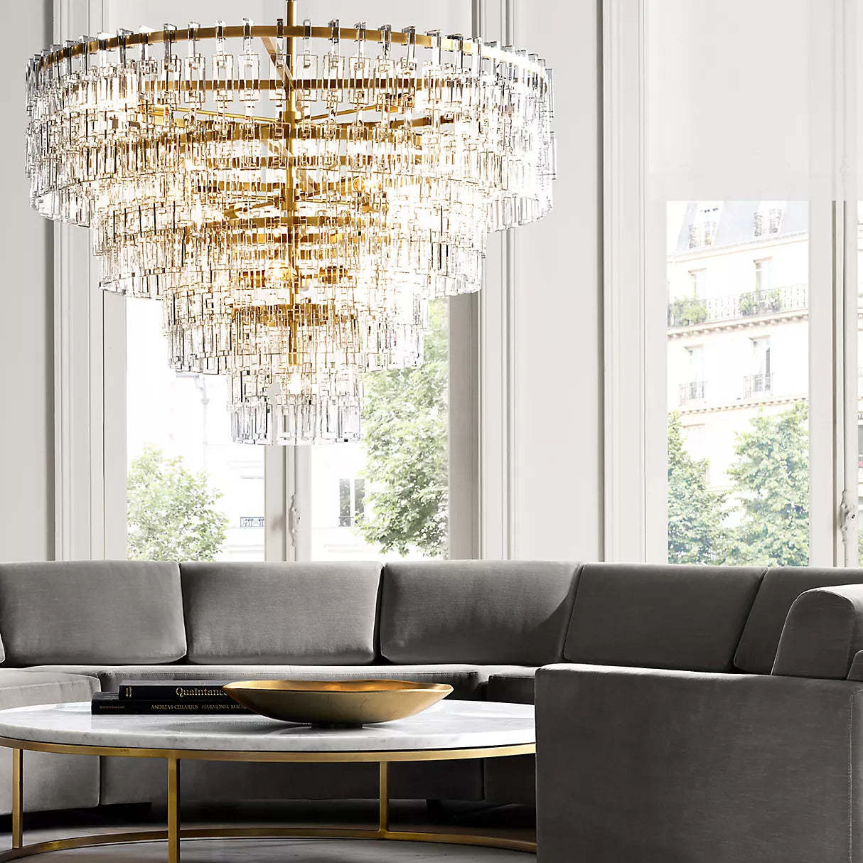 Marignan Five-Tier Round Chandelier 60