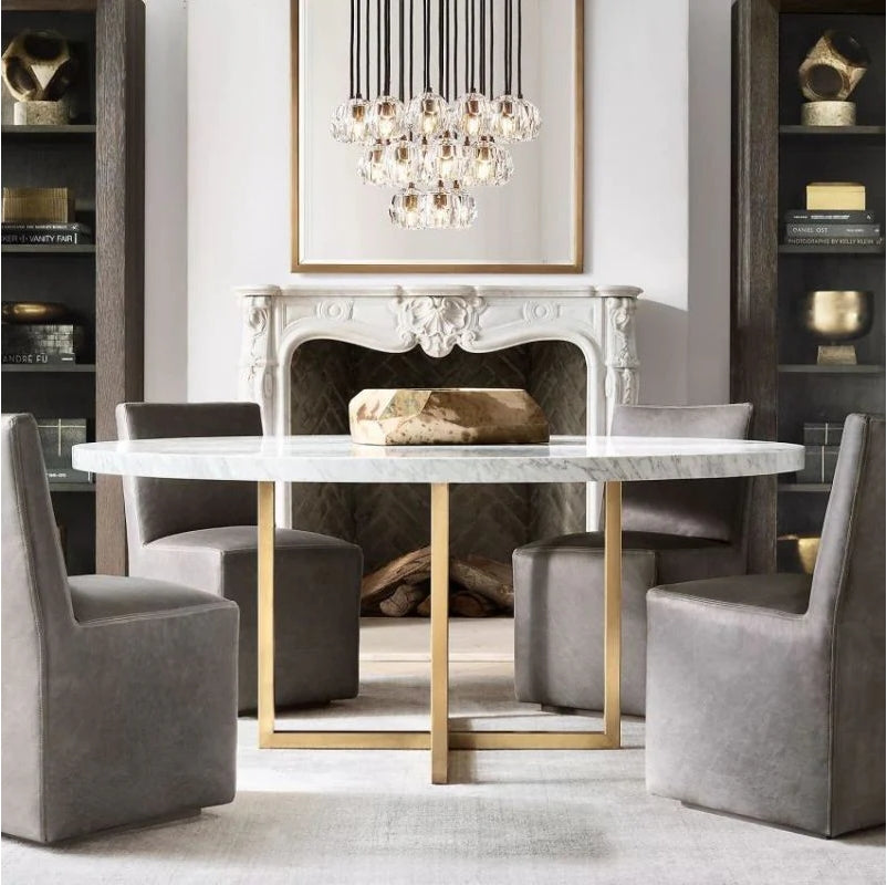 Belle De Crystal Ball Round Cluster Chandelier 19