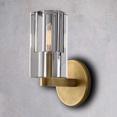 Industrial Crystal Glass Cup Wall Sconce