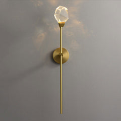 Aurelia Modern Faceted Crystal Grand Sconce