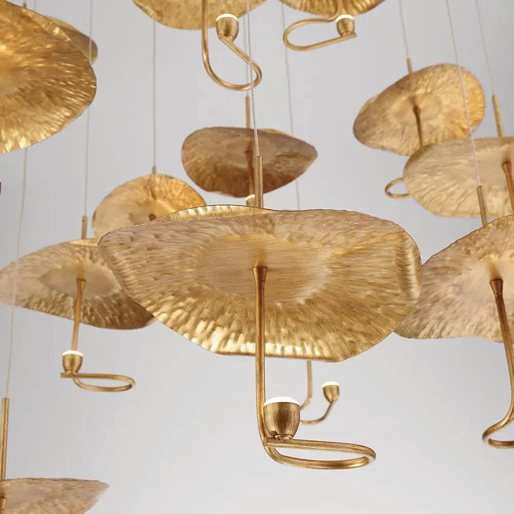 Lotus leaf chandelier