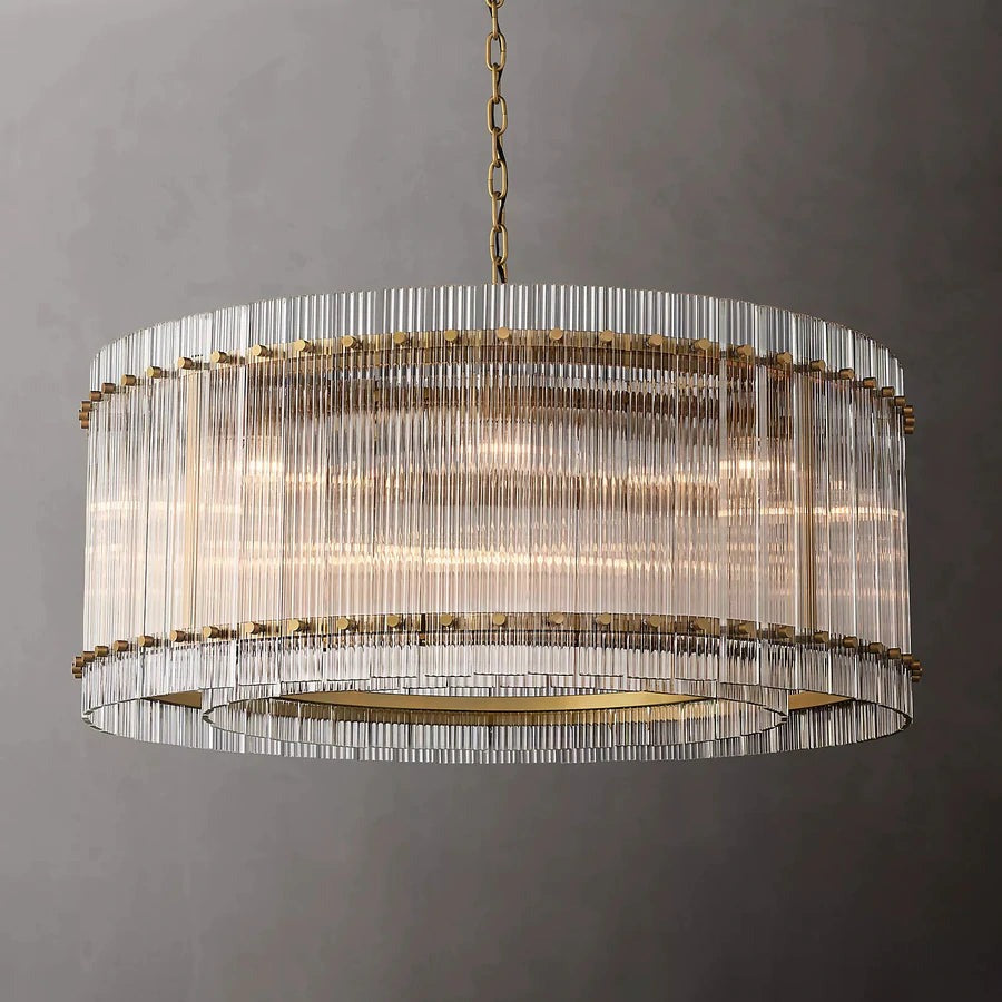 Marcia Glass Round Chandelier D37