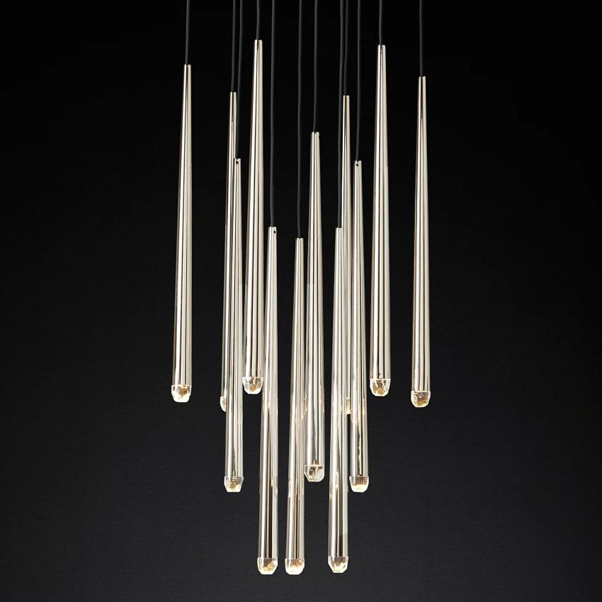 Artemis Round Tapered Tubular Chandelier 24