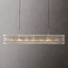 Marcia Glass Rectangular Chandelier 72