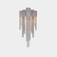 Sophia Modern Aluminum Chain Tassel Wall Sconce