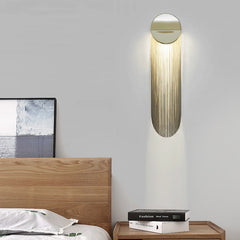 Indoor Decoration Wall Light Aluminum Chain Tassel Wall Sconce