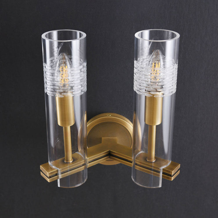 Cynthia Double Sconce Brass