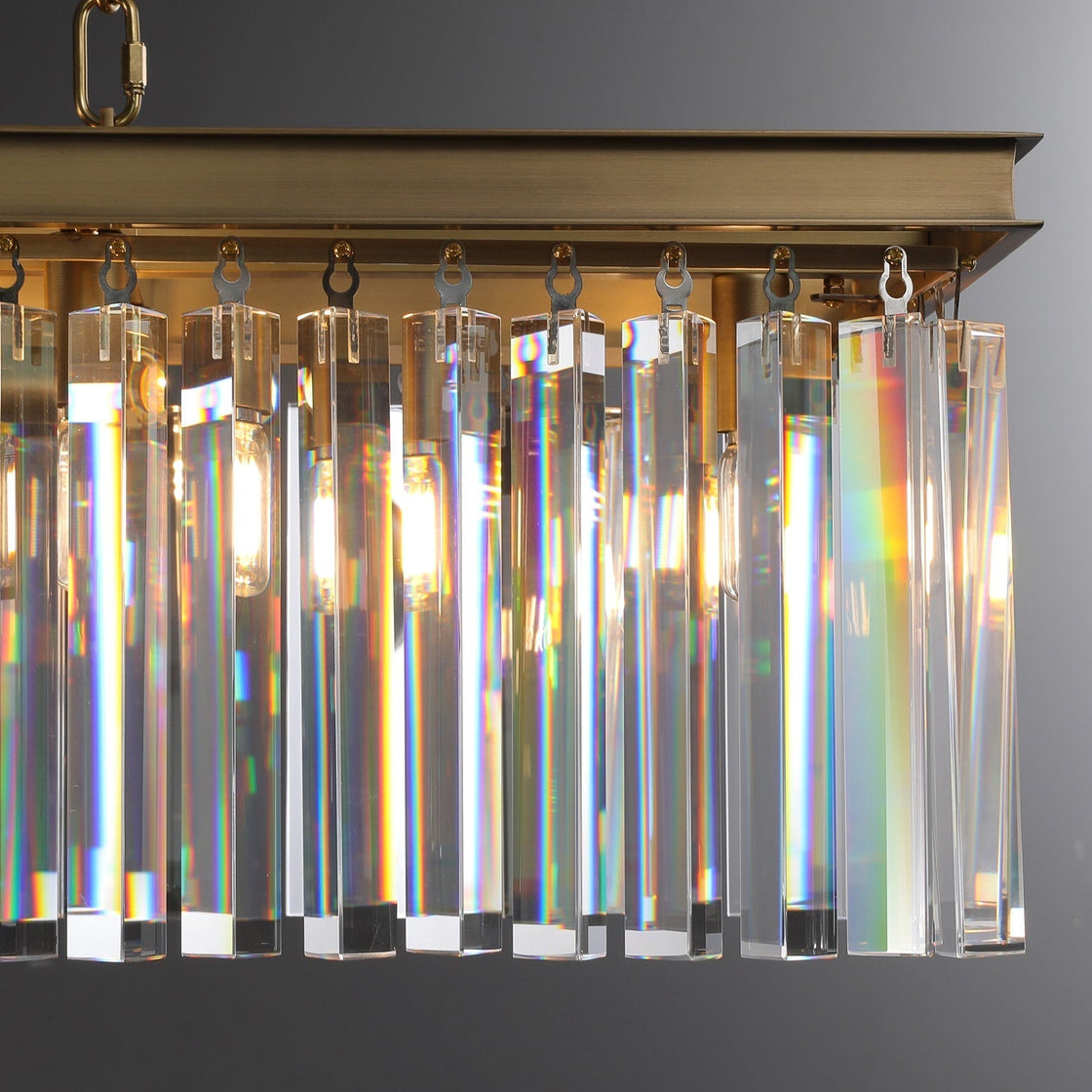 Eloise Modern Crystal Rectangular Chandelier