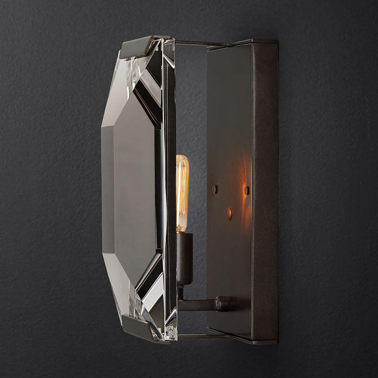 Faceted Crystal Sconce