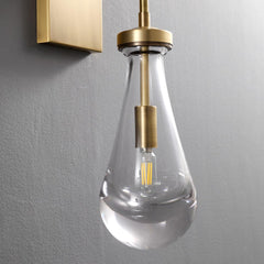 Customized Raindrop Wall LampBlack Down Rods