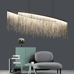 Bunny Dynamic Aluminum Chain Tassel Chandelier