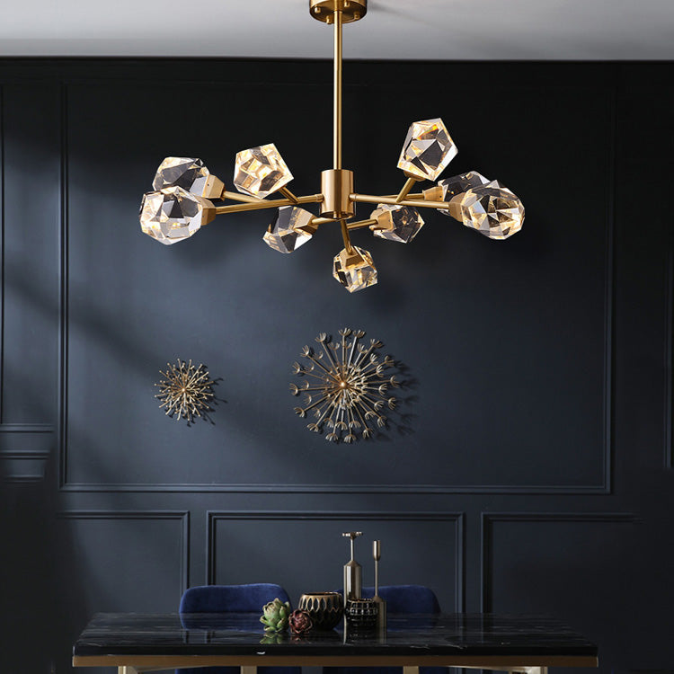 Aurelia Faceted Crystal Prisms Chandelier