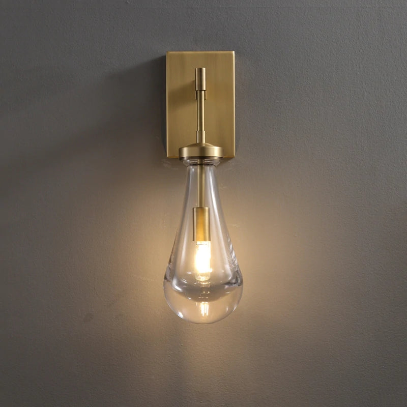 Customized Raindrop Wall LampBlack Down Rods