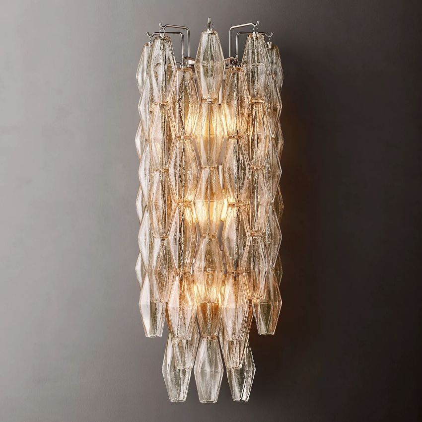 Murano Clear Glass Sconce