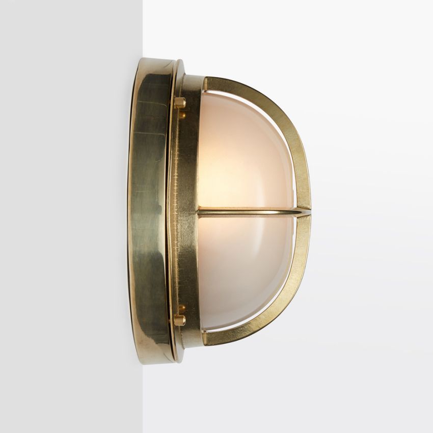 9 Seabeck Dome Cage Round Bulkhead Sconce