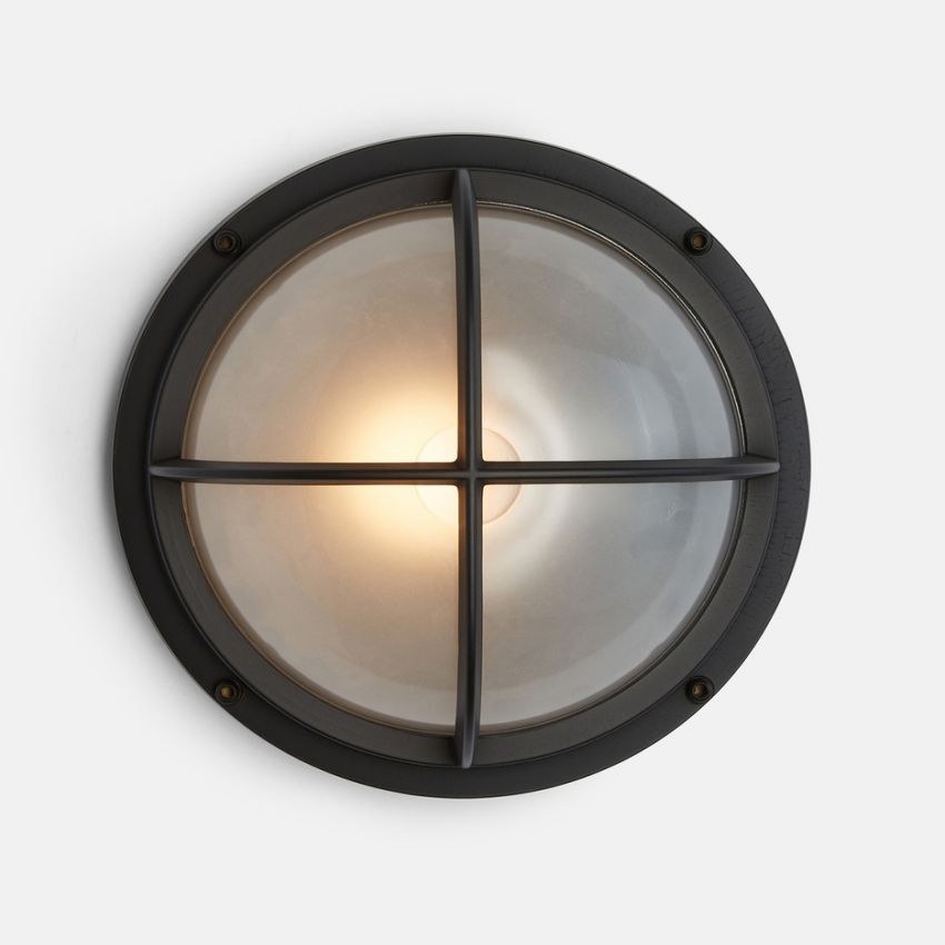 9 Seabeck Dome Cage Round Bulkhead Sconce