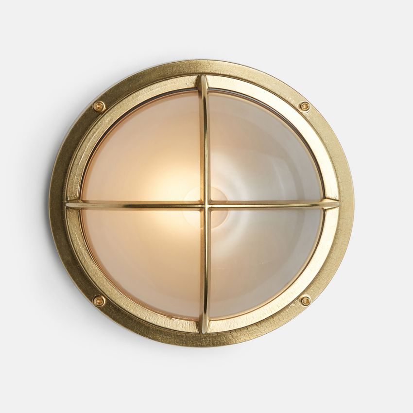 9 Seabeck Dome Cage Round Bulkhead Sconce
