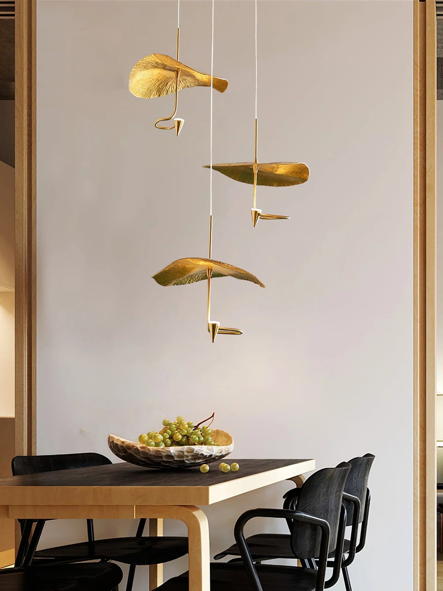Lotus leaf chandelier