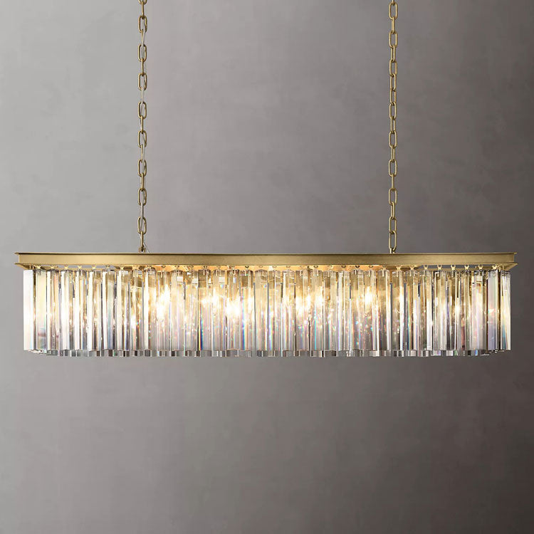 Eloise Modern Crystal Rectangular Chandelier