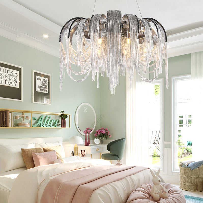 Alisa Modern Aluminum Chain Tassel