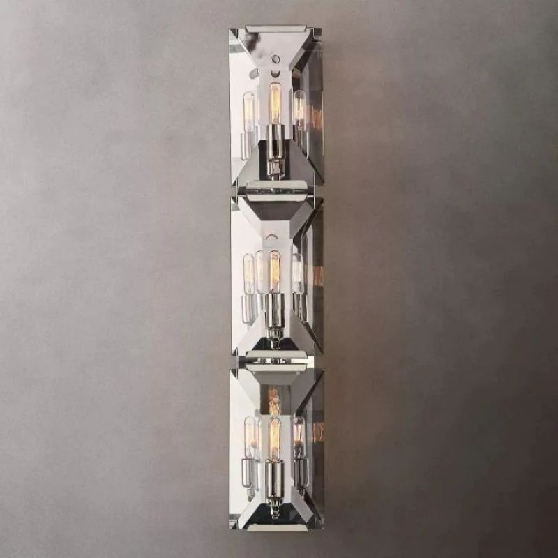 Faceted Crystal Wall Sconce