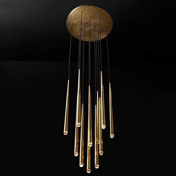 Artemis Round Tapered Tubular Chandelier 24