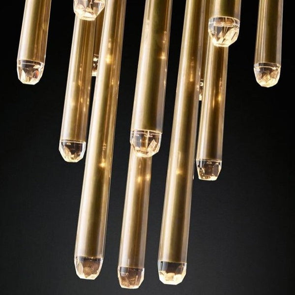 Artemis Round Tapered Tubular Chandelier 24