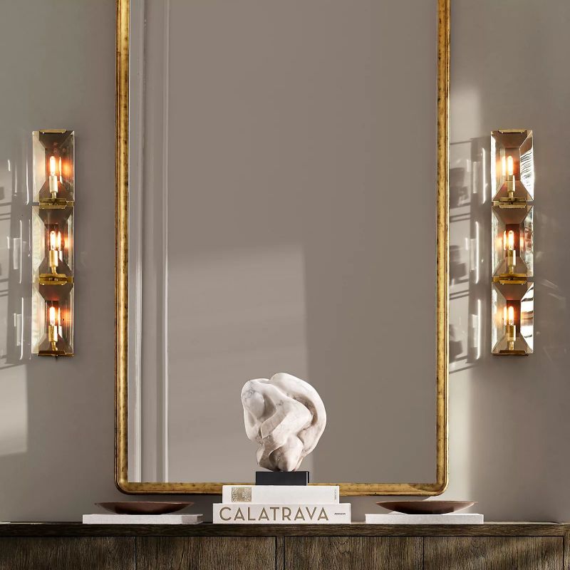 Faceted Crystal Wall Sconce
