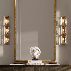 Customized Faceted Crystal Wall Sconce