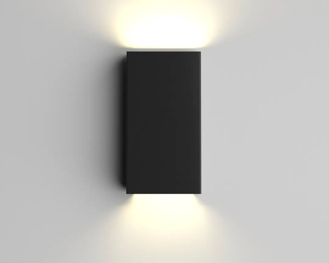 Squared Black Sconce for Outdoor