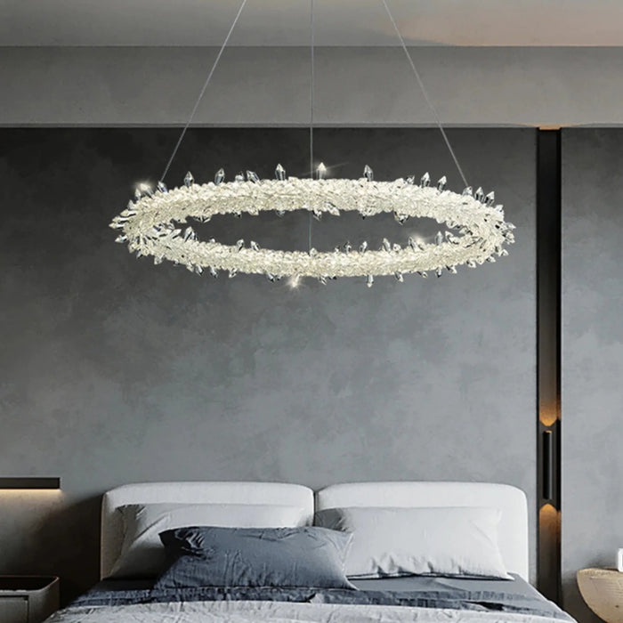 Crystal garland chandelier