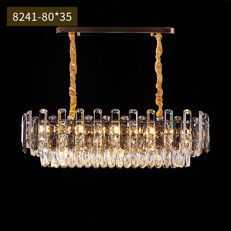 Modern crystal chandelier. restaurant crystal lamp