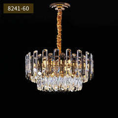 Modern crystal chandelier. restaurant crystal lamp