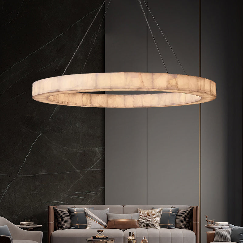 Riveage Calcite Round Chandelier