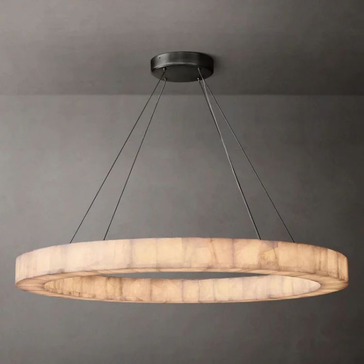 Riveage Calcite Round Chandelier