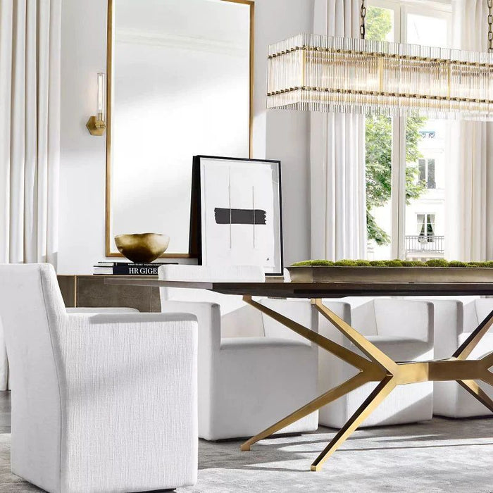 Marcia Glass Rectangular Chandelier 54