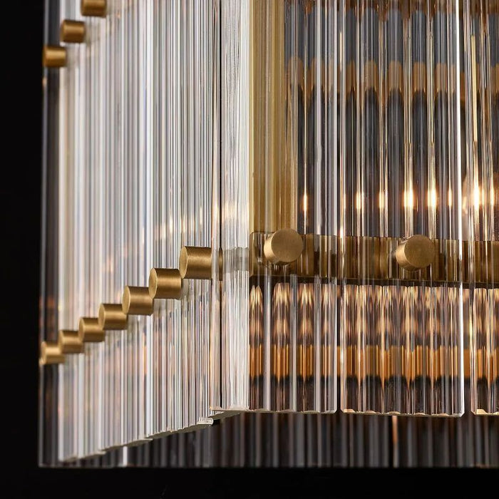 Marcia Glass Rectangular Chandelier 72