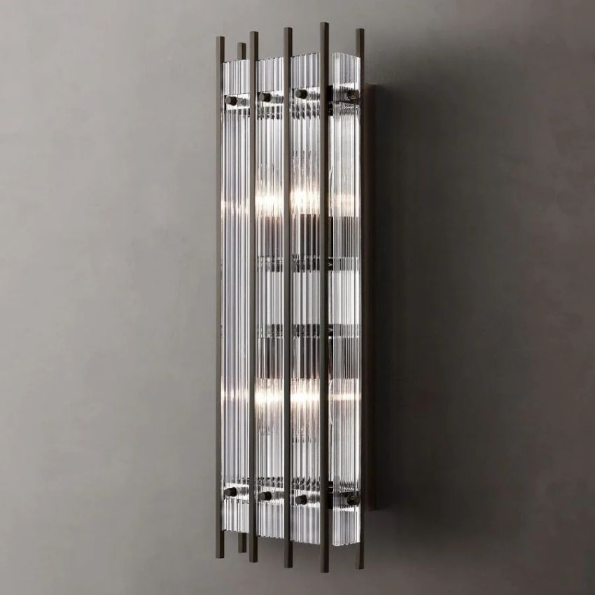 Sofile Glass Rectangle Sconce 17 26