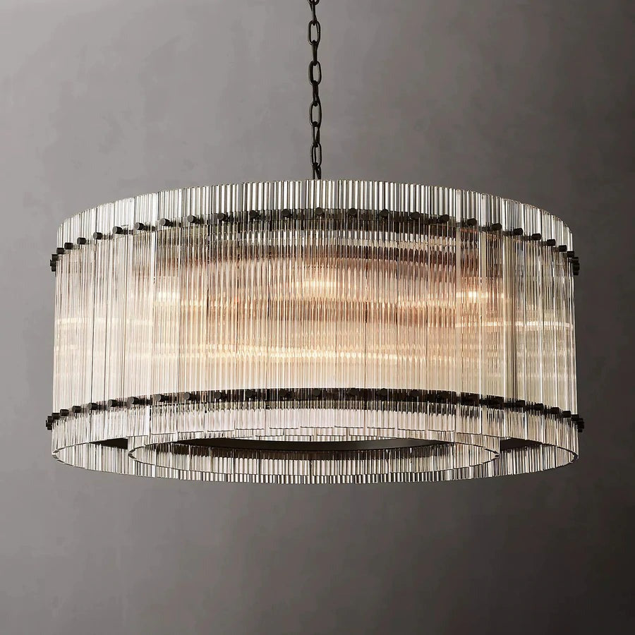 Marcia Glass Round Chandelier D37
