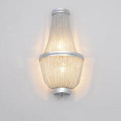 Aluminum Chain Wall Sconce In Living Room