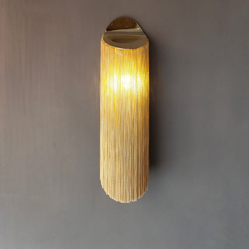 Indoor Decoration Wall Light Aluminum Chain Tassel Wall Sconce